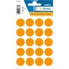 Multifunctionele etiketten oranje ø 19 mm rond papier mat 100 st.