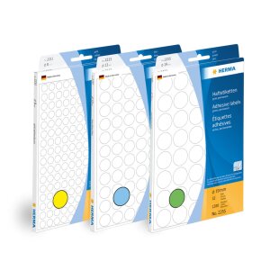 Multifunctionele etiketten wit 12x30 mm papier mat 1120 st.