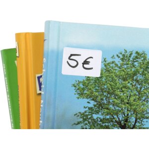 Multifunctionele etiketten wit 12x30 mm papier mat 1120 st.