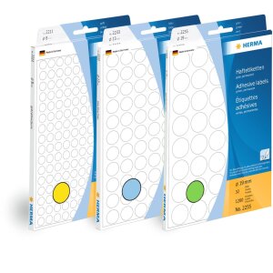 Multipurpose-etiketten wit 20x50 mm papier mat 480 st.