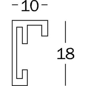 Stoel aluminium lijst 60x84 cm zwart