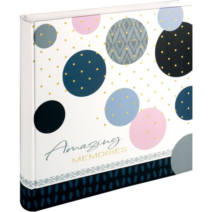 Walther Jumbo Fotoalbum Amazing Memories blauw 30x30 cm 100 witte paginas