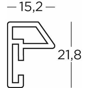 Staal Stijl kunststof lijst a4 staal