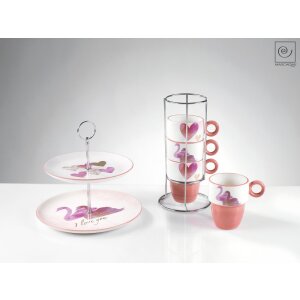 20ca1029 Mascagni Etagere roze 25 cm