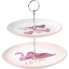 20ca1029 Mascagni Etagere roze 25 cm