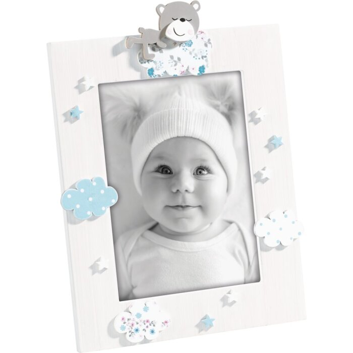 2ifa1081 Mascagni Baby Lijst 13x18 cm blauw