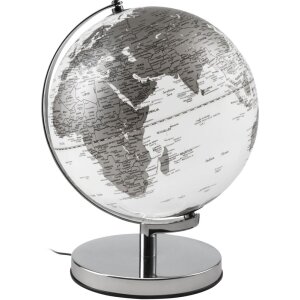 20ao1547 Mascagni Globe verlicht 25 cm zilver