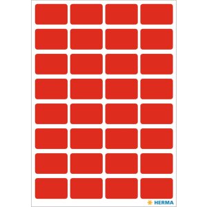 Multifunctionele etiketten rood 12x19 mm papier mat 160 st.