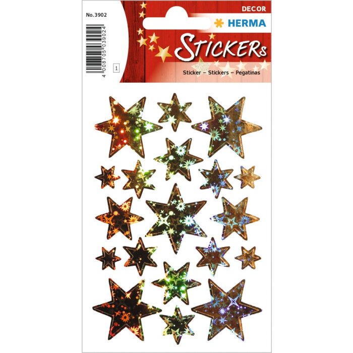 Herma Sticker Sterren Holo Kerst Sticker