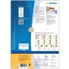 Etiketten a4 blauw 105x37 mm papier mat 1600 st.