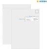 Etiketten a4 blauw 105x37 mm papier mat 1600 st.