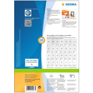 Etiketten Premium a4, wit 70x33,8 mm papier mat 2400 st.