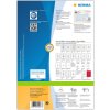 Adresetiketten Premium a4, wit 99,1x33,8 mm papier mat 1600 st.