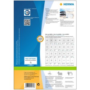 Etiketten Premium a4, wit 38,1x21,2 mm papier mat 6500 st.