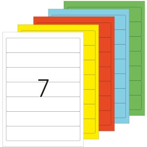 Mapetiketten a4 wit 192x38 mm papier mat ondoorzichtig 700 st.