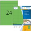 Etiketten a4 groen 70x37 mm papier mat 2400 st.