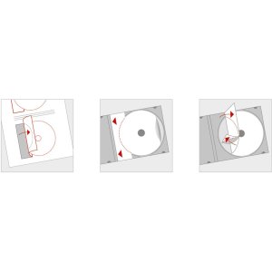 CD-etiketten a4 wit ø 116 mm papier mat ondoorzichtig 200 stuks