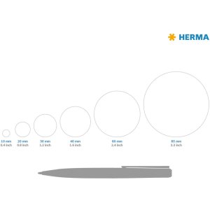 Etiketten a4 wit ø 40 mm rond Movables-verwijderbaar papier mat 2400 st.