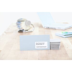 Adresetiketten Premium a4, wit 88,9x46,6 mm papier mat 1200 st.