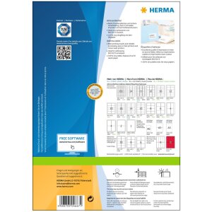 Adresetiketten Premium a4, wit 96x50,8 mm papier mat 1000 st.