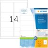 Adresetiketten Premium a4, wit 99,1x38,1 mm papier mat 1400 st.