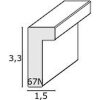 Deknudt s67nk houten lijst 3d dubbele passepartout