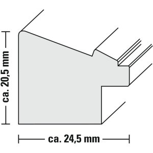 Plastic Lijst Gezellig, Antiek Wit, 10 x 15 cm