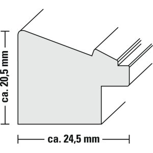 Plastic Lijst Gezellig, Antiek Wit, 10 x 15 cm