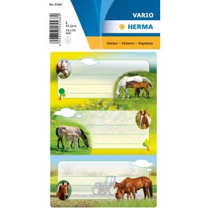 School labels paarden, glinsterden