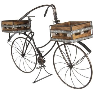 Plantenhouder Fiets 5Y0546 bruin 85x30x58 cm