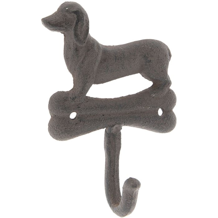 Muurhaak Hond 6y3044 bruin 10x4x15 cm