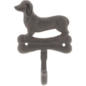 Muurhaak Hond 6y3044 bruin 10x4x15 cm