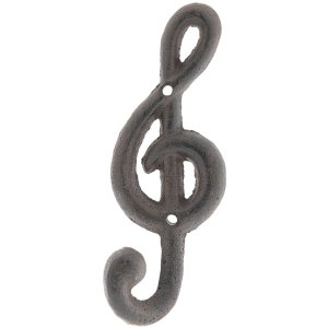 Wandhaak Clef 6y3048 bruin 6x5x17 cm