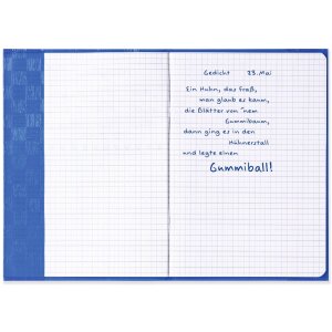 Schriftfolie pp a5 gedekt-donkerblauw