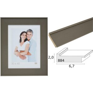 Fotolijst taupe hout s884s