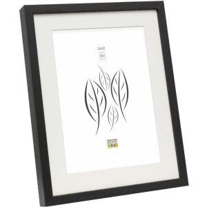 s223k2 Houten lijst in zwart met passe-partout 40x60 cm