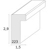 s223k2 Zwarte houten lijst voor het inlijsten van voorwerpen 20x20 cm