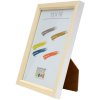 s233h1 Houten lijst in natuurkleur met witte buitenrand 24x30 cm