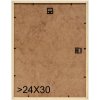 s233h1 Houten lijst in natuurkleur met witte buitenrand 24x30 cm