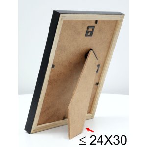 s233h2 Houten lijst in natuurkleur met zwarte buitenrand 9x13 cm