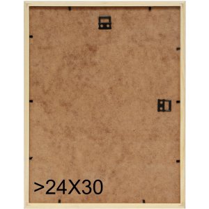 s233h2 Houten lijst in natuurkleur met zwarte buitenrand 9x13 cm