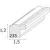 s235f7 Grijs Rustieke Stijl Fotolijst 13x18 cm