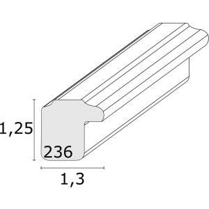 Deknudt s236k1 Houten lijst in wit 15x20 cm