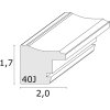 s40jb2 Houten lijst in goudkleur met groene en donkerrode tinten 13x18 cm