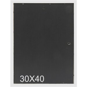 s46gd2 Lijst in zwart gecombineerd met zilverkleur 30x40 cm