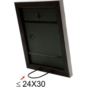 s46hf7 Houten lijst in grijs met gegolfd oppervlak 40x50 cm