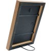 s46jh1 Houten lijst in wit met houtkleurige rand 13x18 cm