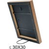 s46jh1 Houten lijst in wit met houtkleurige rand 18x24 cm