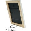 s46kf1 Houten lijst in wit met parelbies 30x45 cm