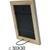 s46kf7 Houten lijst in grijs met parelbies 18x24 cm